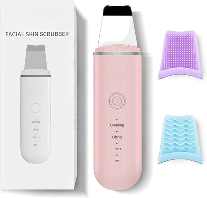 Ultrasonic Skin Scrubber for Deep Cleansing – Pore Cleaner & Facial Peeling with Ion Technology