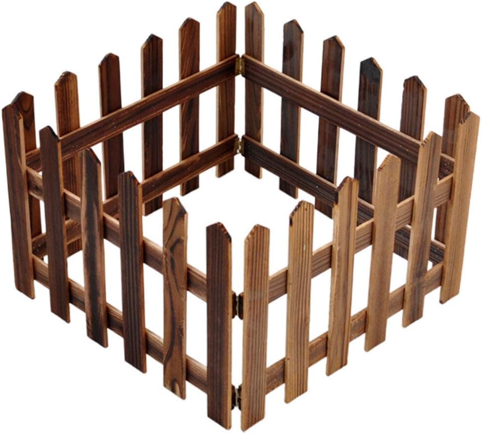 Decorative Wooden Garden Fence for Beds and Outdoor Areas – Stylish Border for Garden and Landscape