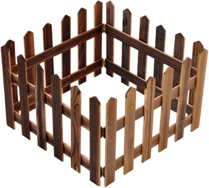 Decorative Wooden Garden Fence for Beds and Outdoor Areas – Stylish Border for Garden and Landscape