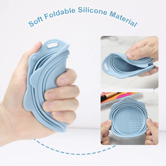 Foldable Silicone Cleaning Bowl for Brushes and Sponges