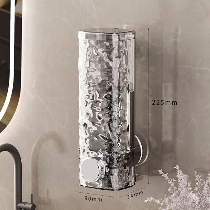 Suction Cup Soap Dispenser for Easy Installation in Bathrooms and Kitchens