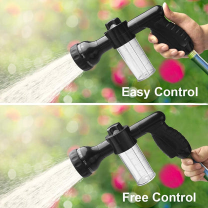 Multifunctional car wash spray gun with microfiber attachment – spray gun for thorough vehicle cleaning