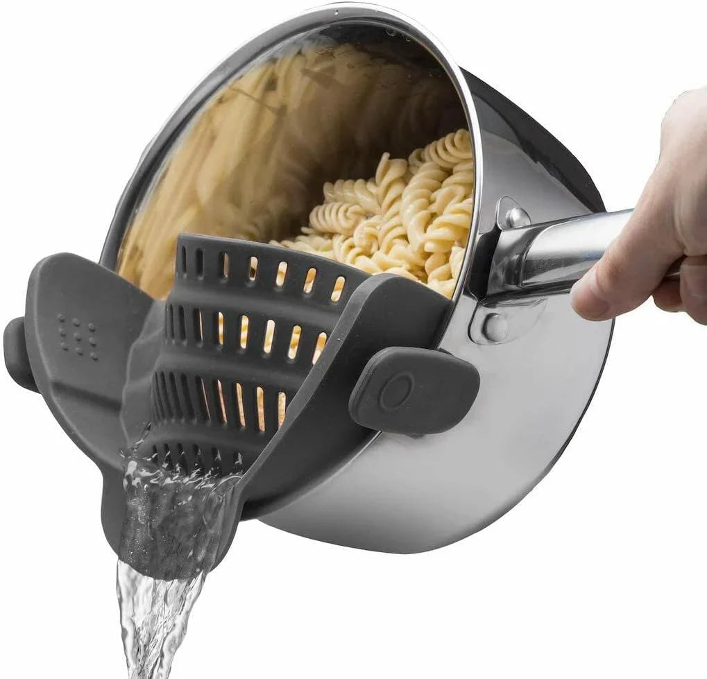 Heat-Resistant Silicone Strainer for Easy Food Draining