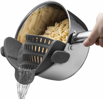 Heat-Resistant Silicone Strainer for Easy Food Draining