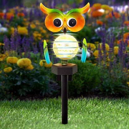 Solar LED Garden Light Owl – Color-Changing Outdoor Lighting for Garden and Terrace