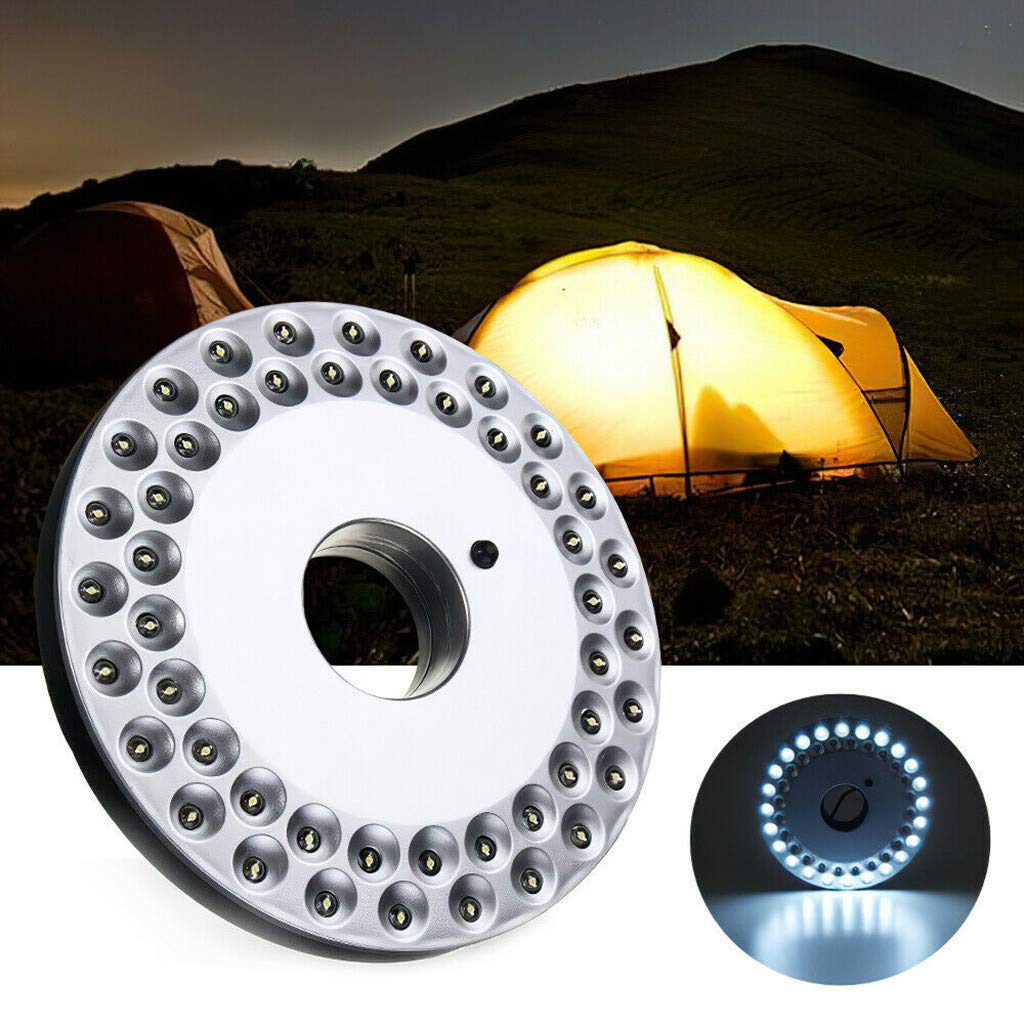 Solar LED camping lamp – hanging portable tent light for outdoor activities – rechargeable, waterproof, energy-saving