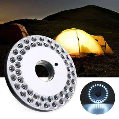 Solar LED camping lamp – hanging portable tent light for outdoor activities – rechargeable, waterproof, energy-saving