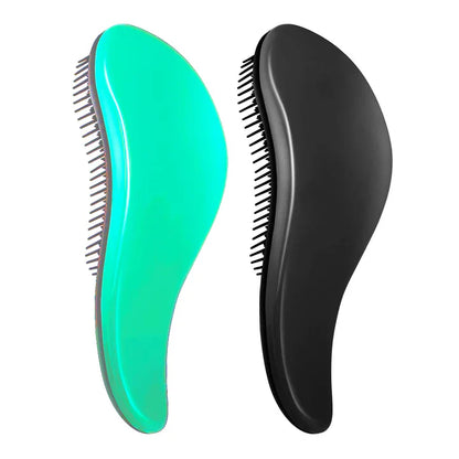 Ergonomic Detangling Brush 2-Pack for Gentle Hair Styling – Suitable for All Hair Types