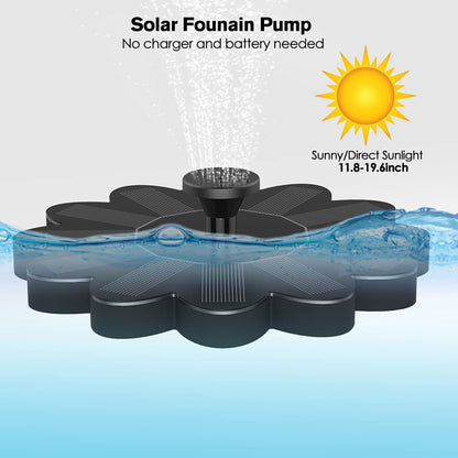 Solar-Powered Flower-Design Fountain – Water Feature for Garden, Ponds, and Pools