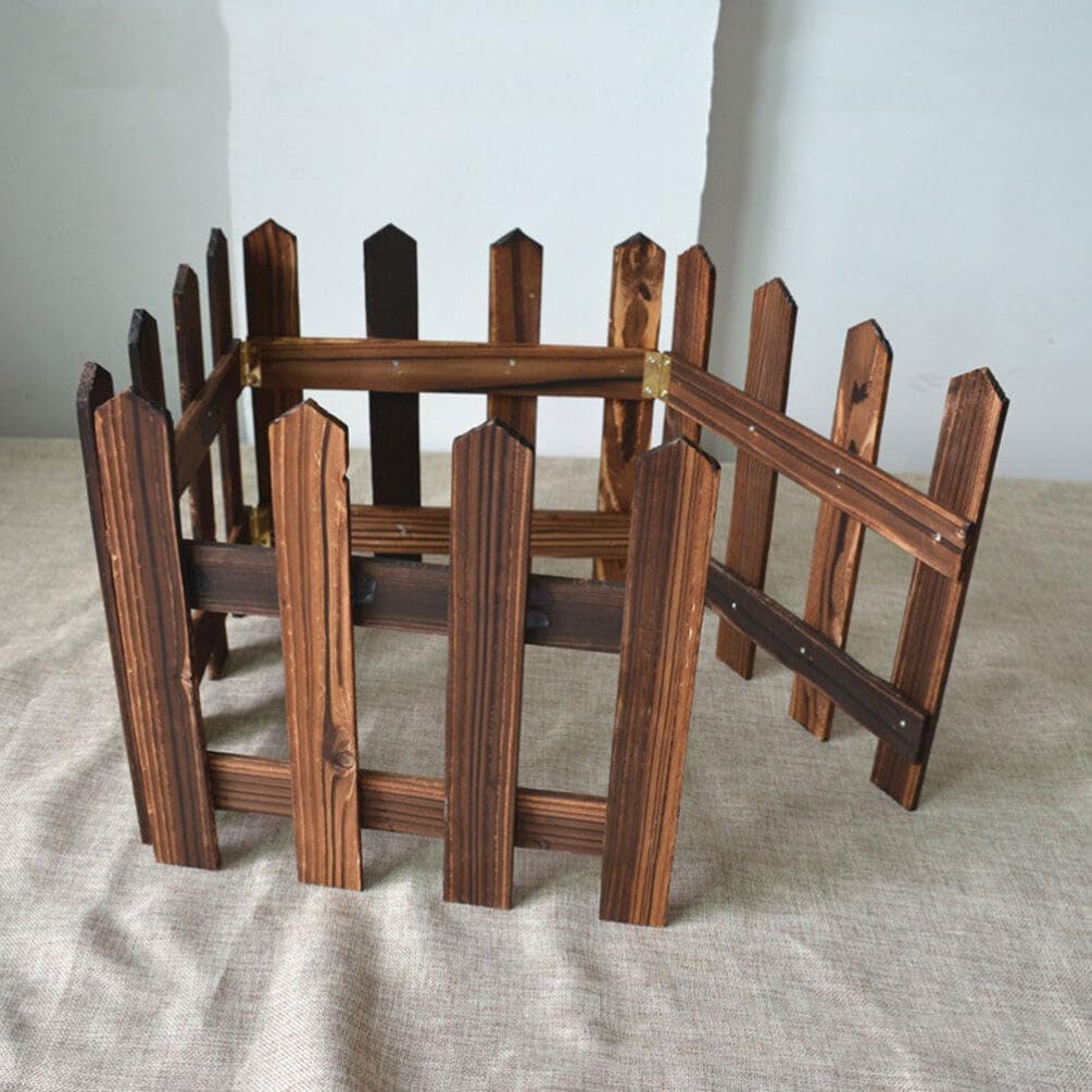 Decorative Wooden Garden Fence for Beds and Outdoor Areas – Stylish Border for Garden and Landscape