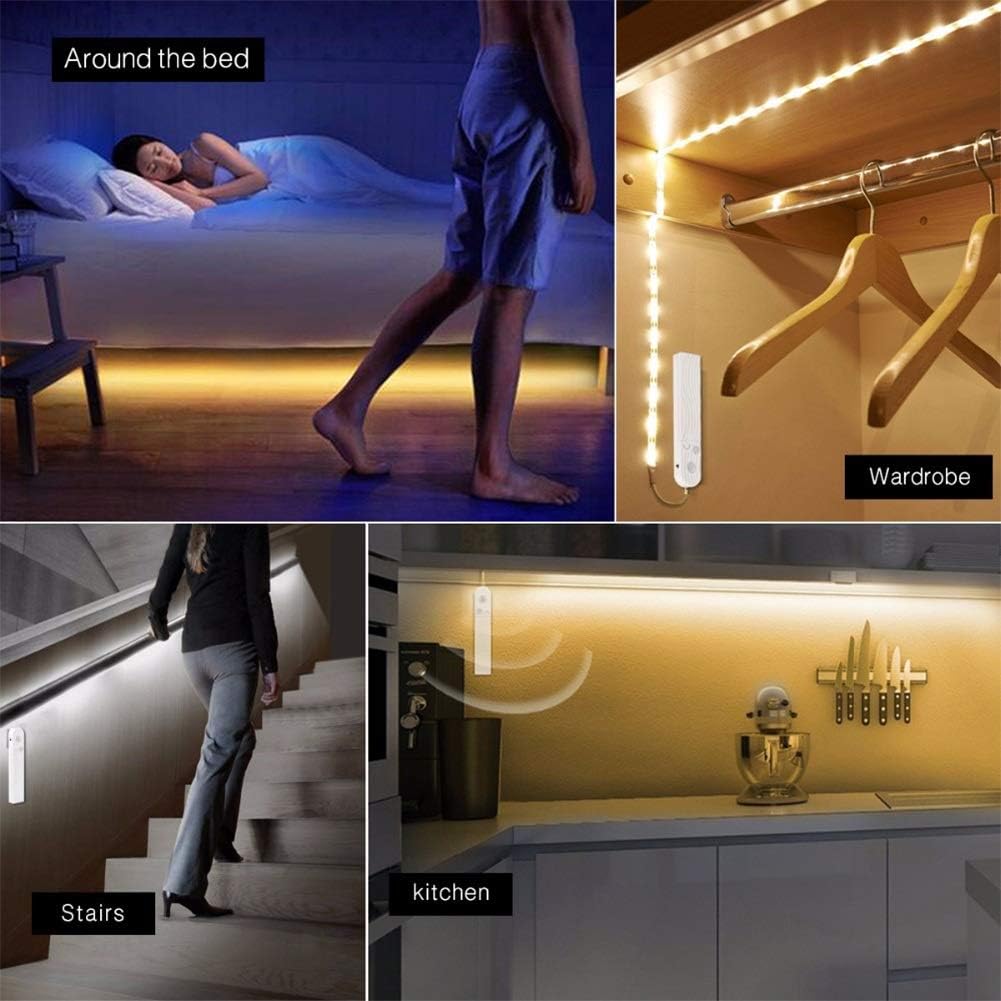 Flexible LED Light Strip With Remote Control – 2-Meter Strip For Decorative Lighting In Shelves And Cabinets