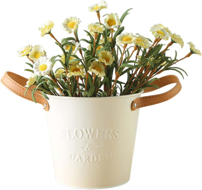 Decorative Plant Pots with Leather Handles – Stylish Flower Pots for Home and Garden