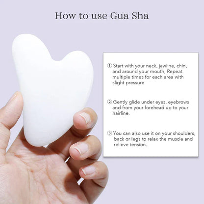 Sofortiges Glühen Gua Sha & Jade Roller Set – für Strahlende Haut und Entspannung