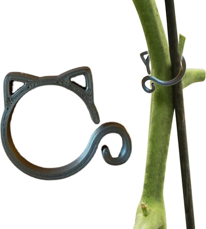 Cat-Shaped Plant Support Clip – Cute Plant Holder for Garden and Houseplants