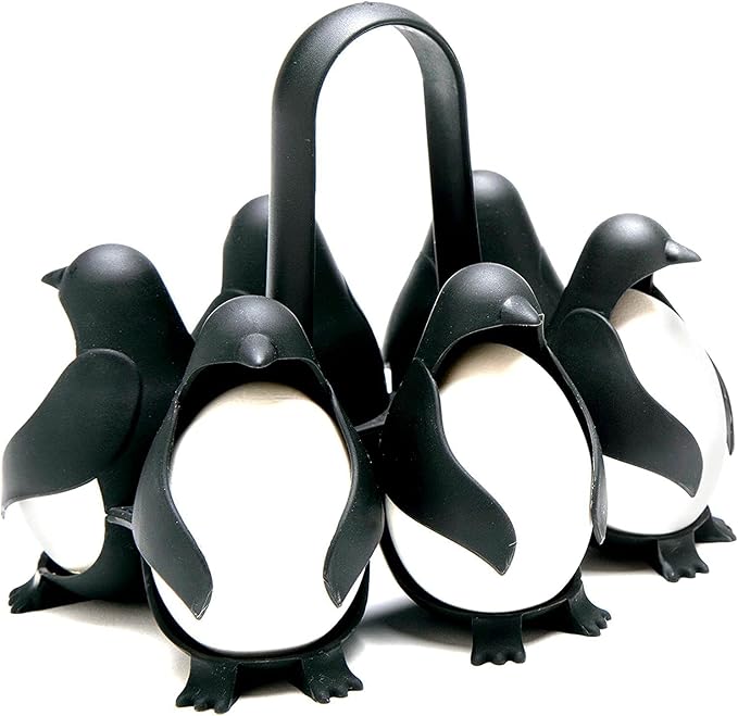 3-in-1 Egg Holder with Cute Penguin Design – Practical Egg Cup for Kitchen and Breakfast