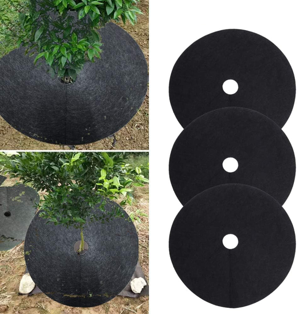 Breathable Weed Control Tree Ring Mat – Root Protection Mat for Garden and Plant Care