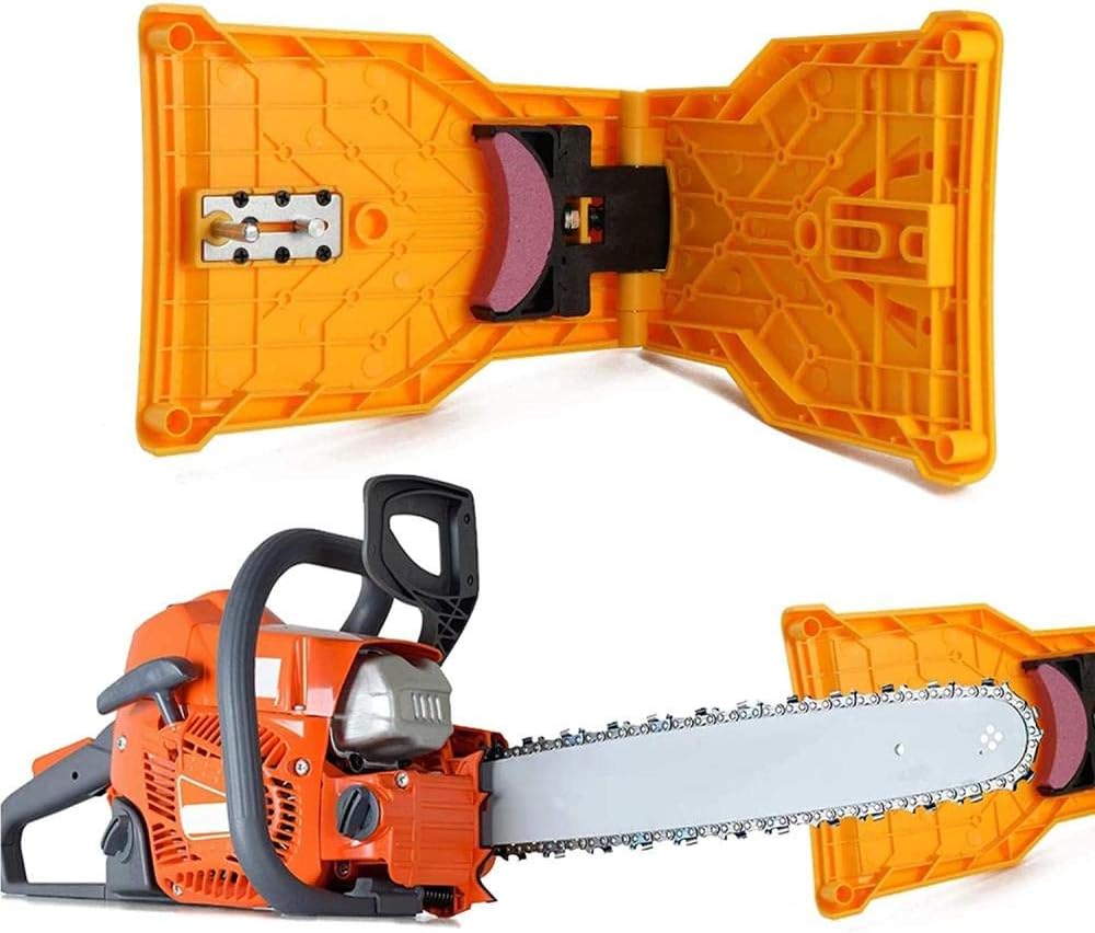 Chainsaw sharpener for precise sharpening – chain grinding tool for sharp saw chains