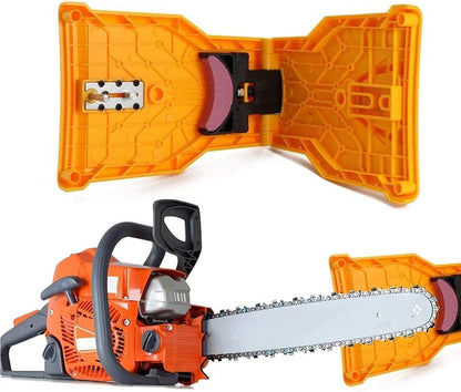 Chainsaw sharpener for precise sharpening – chain grinding tool for sharp saw chains