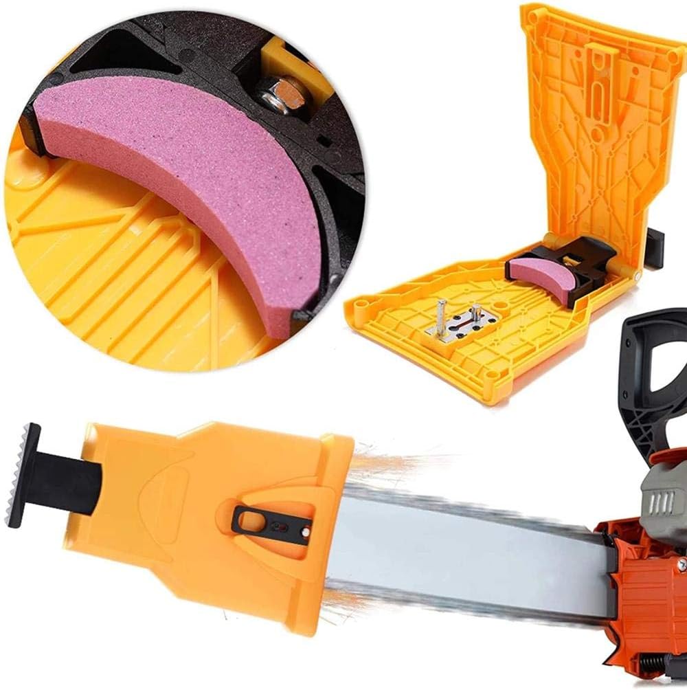 Chainsaw sharpener for precise sharpening – chain grinding tool for sharp saw chains