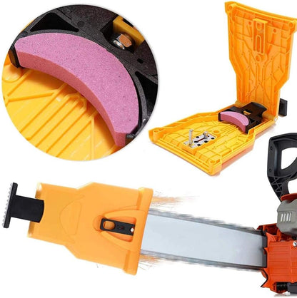 Chainsaw sharpener for precise sharpening – chain grinding tool for sharp saw chains