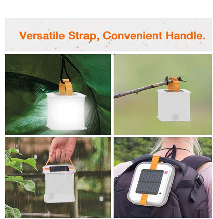 Solar-Powered LED Camping Lantern – Portable and Foldable Lamp for Outdoor Activities