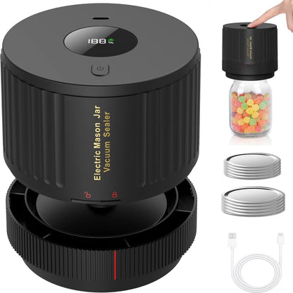 Vacuum Sealer for Mason Jars – Electric Freshness Preservation Set