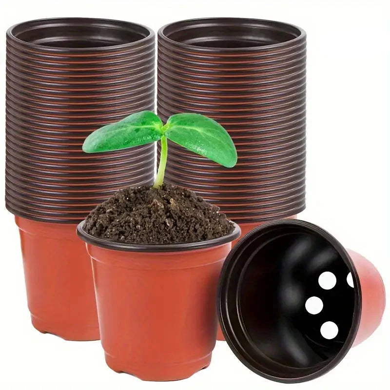 Durable Plastic Plant Pot – Sturdy Growing Pot for Plants and Flowers in the Garden