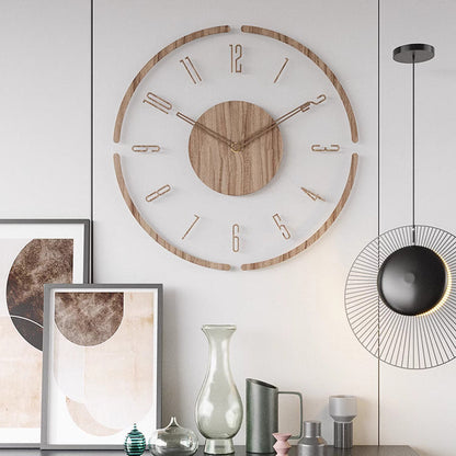 Nordic Wall Clock in Wooden Design – Modern Sense of Time for Your Home