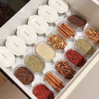 Kitchen Spice Box with Stackable Design