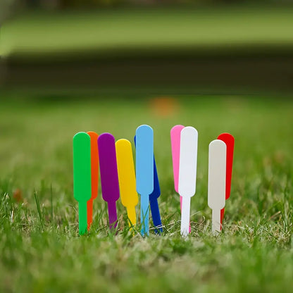 Weatherproof Colorful Plastic Plant Labels – Rewritable Markers for Garden Plants