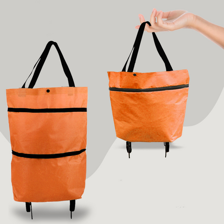 Foldable Shopping Trolley Bag – 2-in-1 Convenience for Everyday Shopping