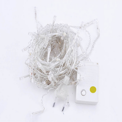LED Icicle String Lights with Starry Sky Effect – Colorful Light Curtains for Christmas and Garden