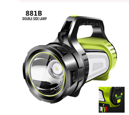 LED Flashlight With Double-sided Lighting – Waterproof Work Lamp For Outdoor Adventures And Emergencies