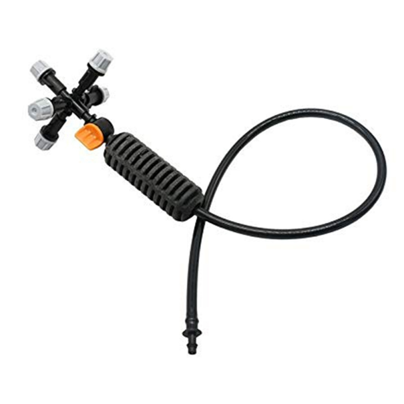 Rotating Spray Nozzle with Multiple Spray Heads – Adjustable Garden Watering System for Plants and Flowers