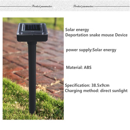 Solar-Powered Ultrasonic Snake and Pest Repeller – Effective Device for the Garden