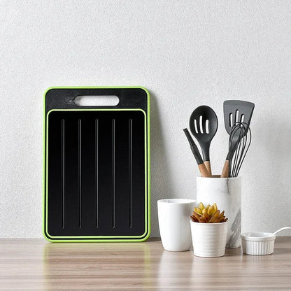 Multifunctional Cutting Board with Defrosting Plate – Double-Sided & Non-Slip