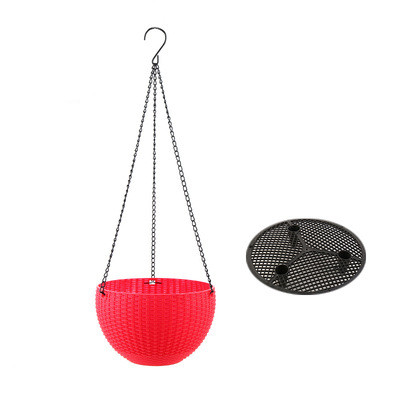 Braided Hanging Basket for Plants with Chain – Perfect for Balcony and Garden