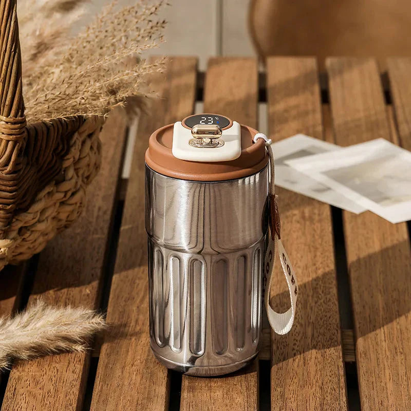 Thermo Mug with Temperature Display – 410ml for Hot and Cold Drinks
