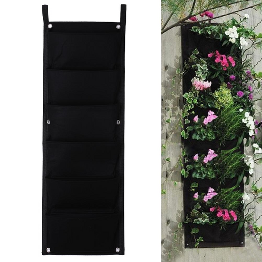 Vertical Planter with Pockets for Garden – Wall-Mounted Plant Bag for Indoor and Outdoor Use