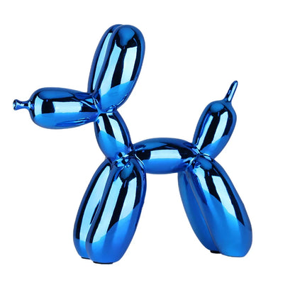Balloon Animal Sculpture – Modern Decorative Figure Made of Metal in High-Gloss Finish
