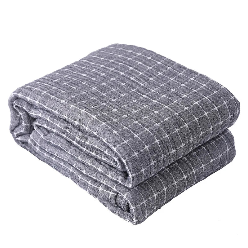 Soft Cotton Plaid Blanket – Ideal for Cozy Evenings