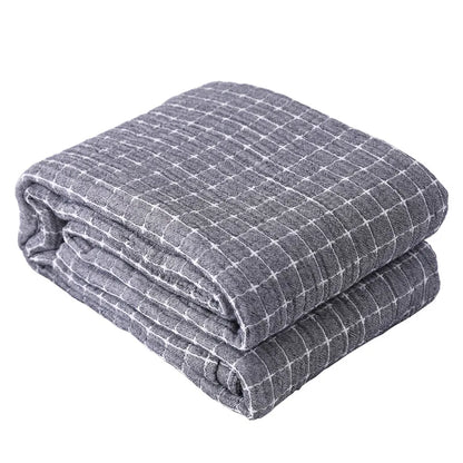 Soft Cotton Plaid Blanket – Ideal for Cozy Evenings