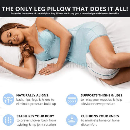 Orthopaedic Leg Pillow Made of Memory Foam for Ergonomic Support