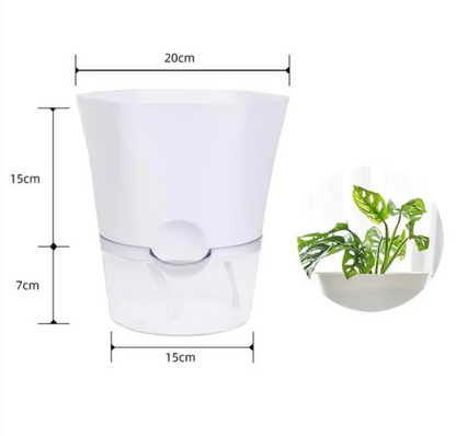 Self-Watering Plant Pot with Water Reservoir – Ideal for Indoor Plants and Easy Care
