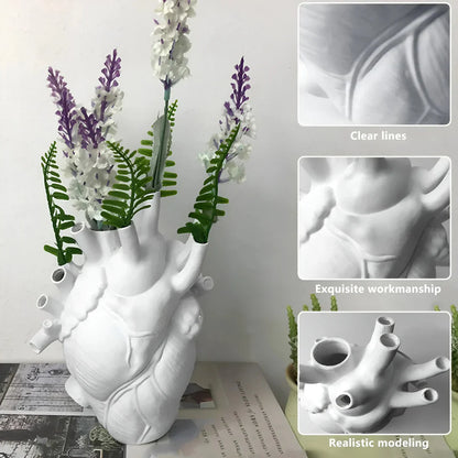 Heart Vase in Greek Style – Elegant Decor for Timeless Aesthetics