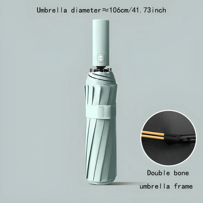 Eco-Friendly Double Umbrella with UV Protection and Adjustable Handle