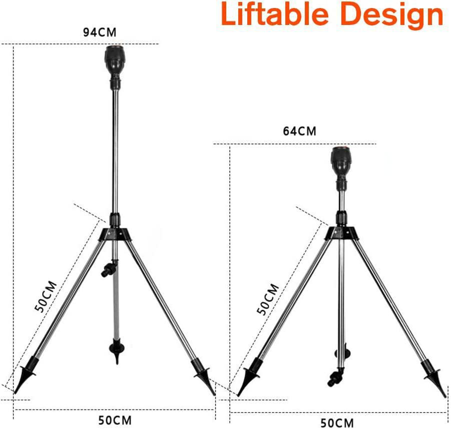 Automatic Rotating Garden Sprinkler with Retractable Tripod – Efficient Watering Solution for the Garden