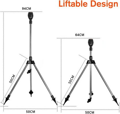 Automatic Rotating Garden Sprinkler with Retractable Tripod – Efficient Watering Solution for the Garden
