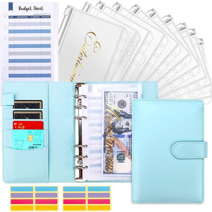 Budget Planner with Envelopes and Card Slots