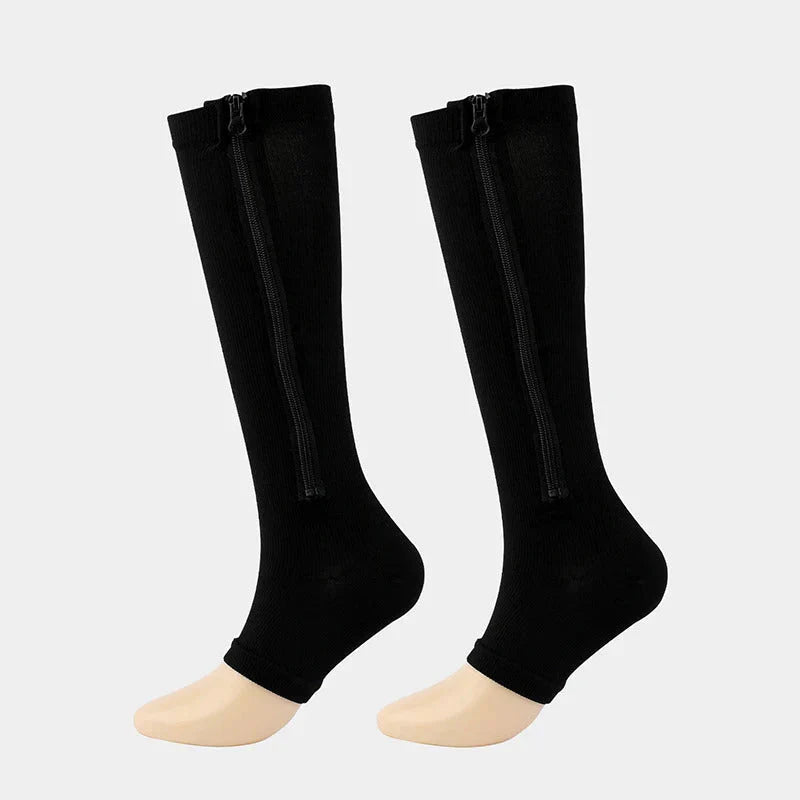 Compression Socks with Zipper for Comfortable Wear